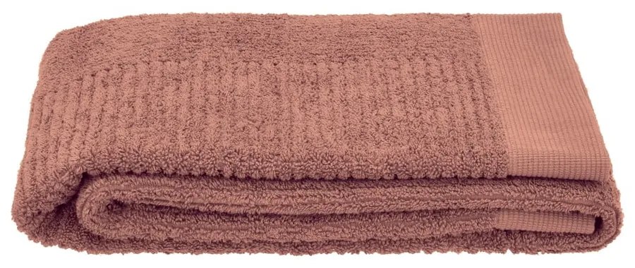 Светлочервена памучна кърпа от тери 50x100 cm Classic – Zone