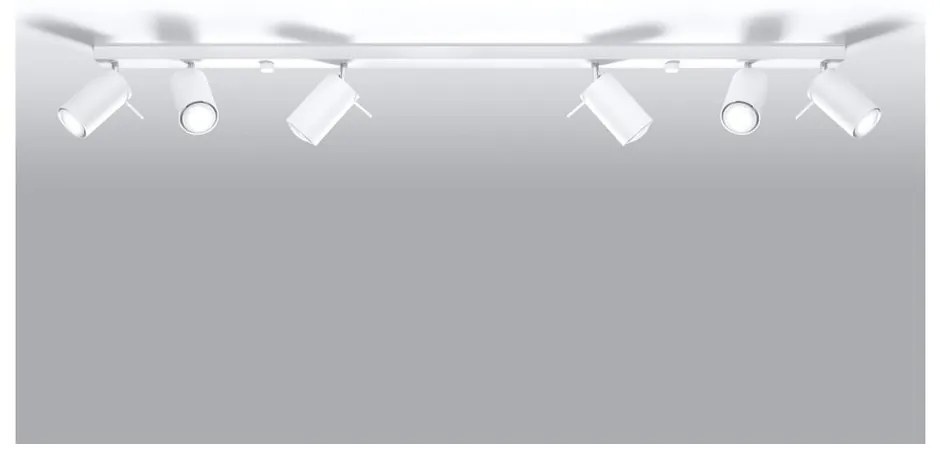 Бяло таванно осветително тяло 6L Etna - Sollux