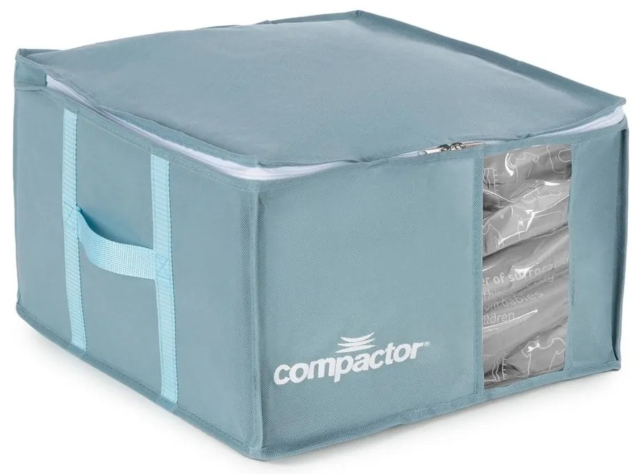 Вакуумна пластмасова кутия за съхранение на дрехи 42x40x25 cm Blue Edition – Compactor