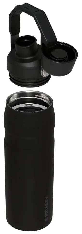 Черна термо бутилка от неръждаема стомана 700 ml IceFlow™ Bottle Fast Flow Black – Stanley