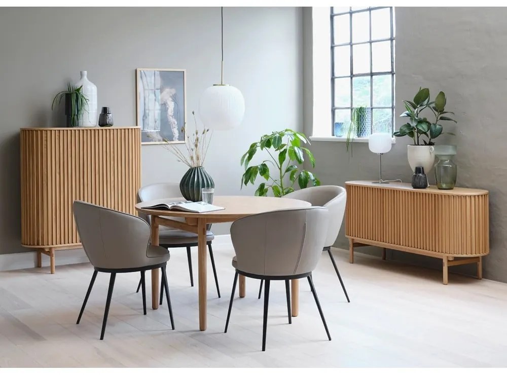 Нисък скрин от дъб 160x73 cm Carno - Unique Furniture