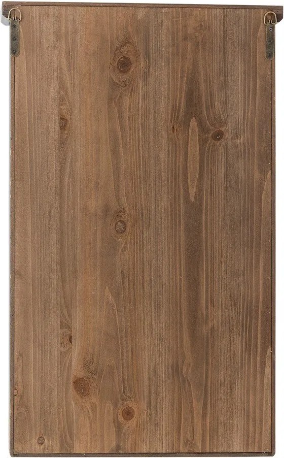 Черна висяща витрина от масивна ела 50x80x14 cm Hazem – Bloomingville