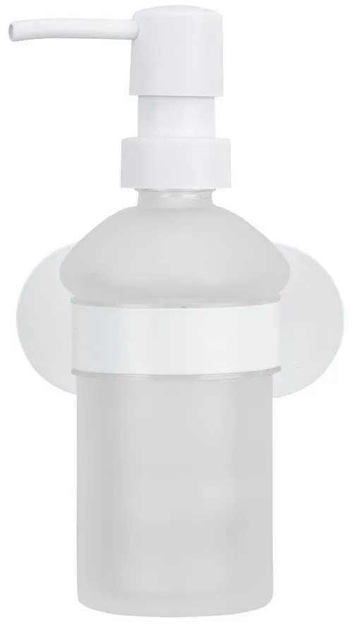 Бял самозалепващ стъклен диспенсер за сапун 200 ml Orea – Wenko