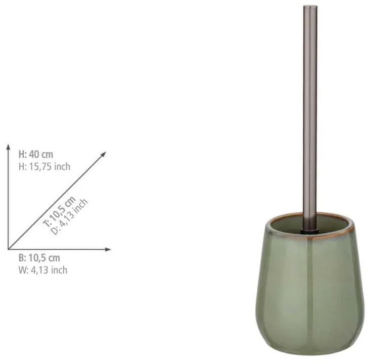 Зелен керамичен комплект аксесоари за баня Sermione – Wenko