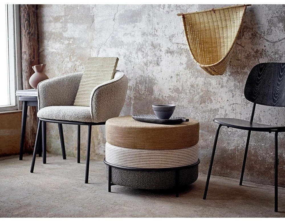 Черен трапезен стол Monza - Bloomingville