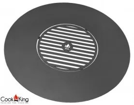 Cook King - Плоча за готвене със скара 40cm за огнище Диаметър 82cm