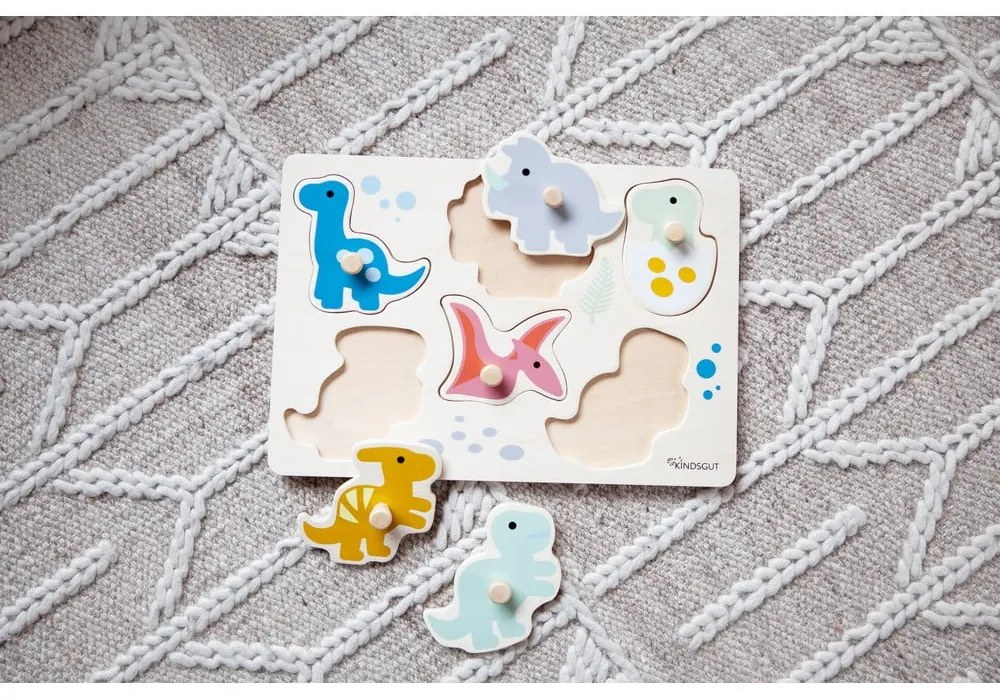 Дървен пъзел (брой части 6) Dinosaurs – Kindsgut