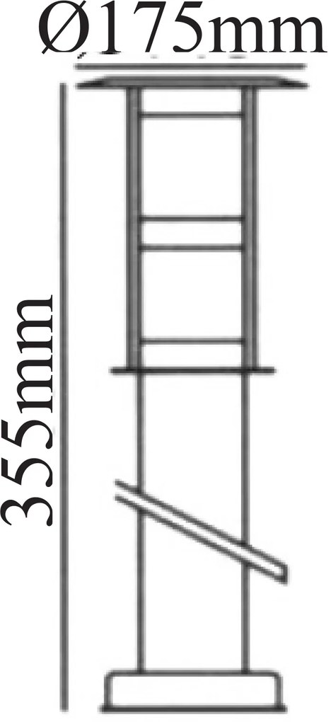 Градинска колона Coldera round cap