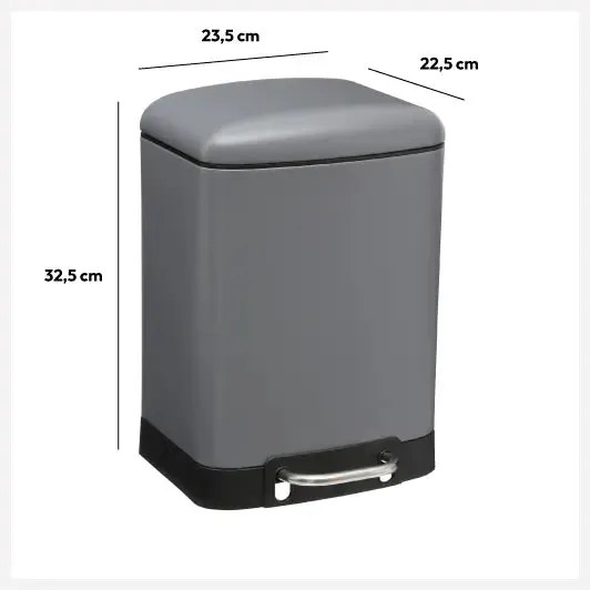 Кош 5five Ariane, Метал, 6 L - Бял