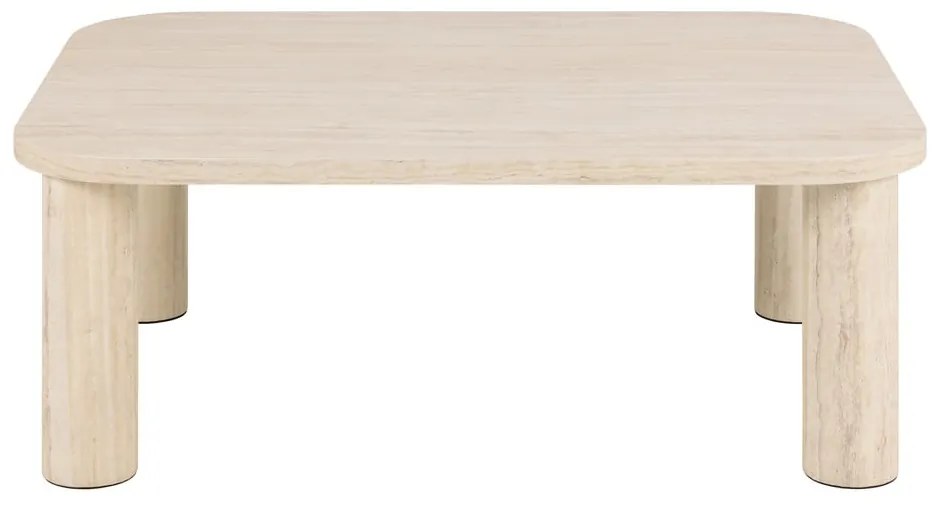 Бежова масичка за кафе от декор от мрамор 75x100 cm Solano – Actona