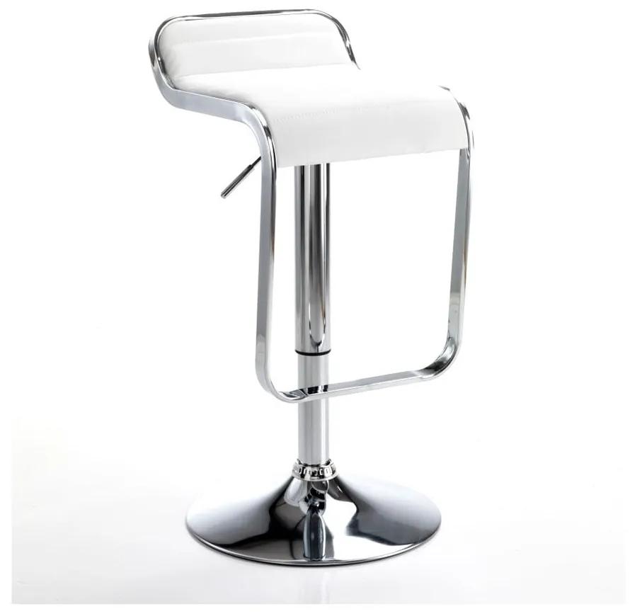 Бар стол в бяло и сребристо 67 см Snappy - Tomasucci