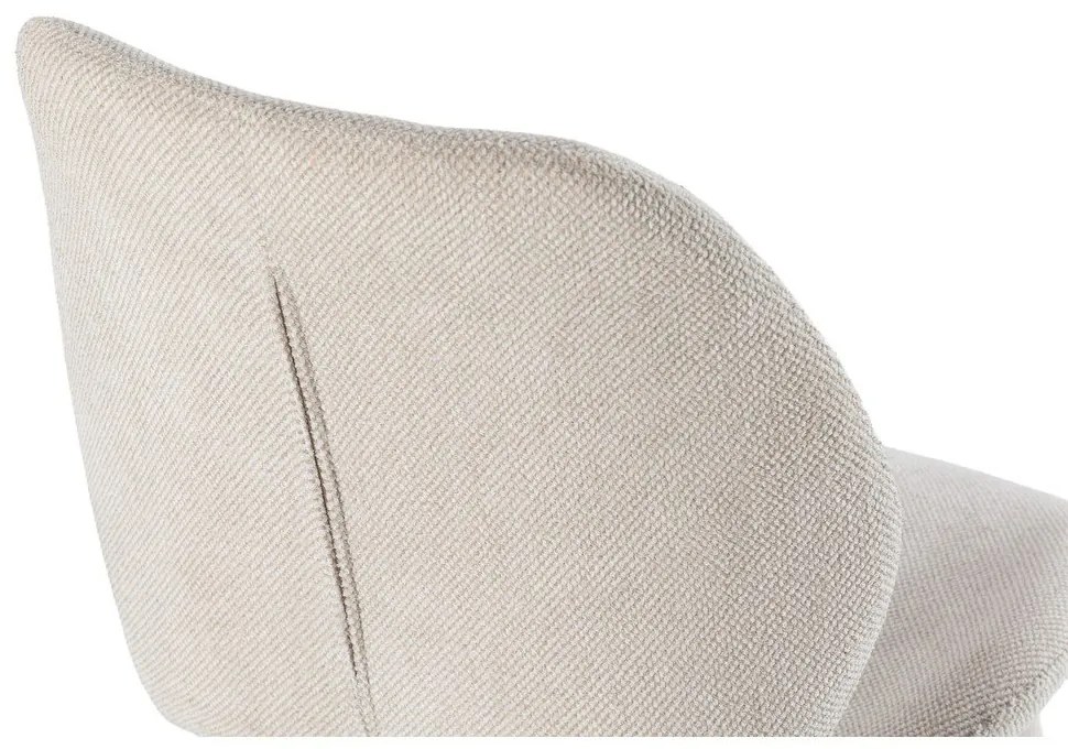 Кремави тапицирани трапезни столове в комплект 4 бр. Ansu – Marckeric