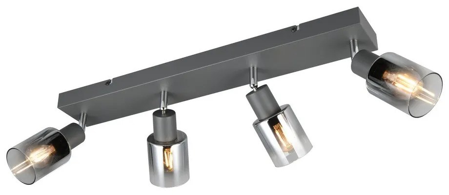 Антрацитен прожектор ø 7 cm Cadiz – Trio