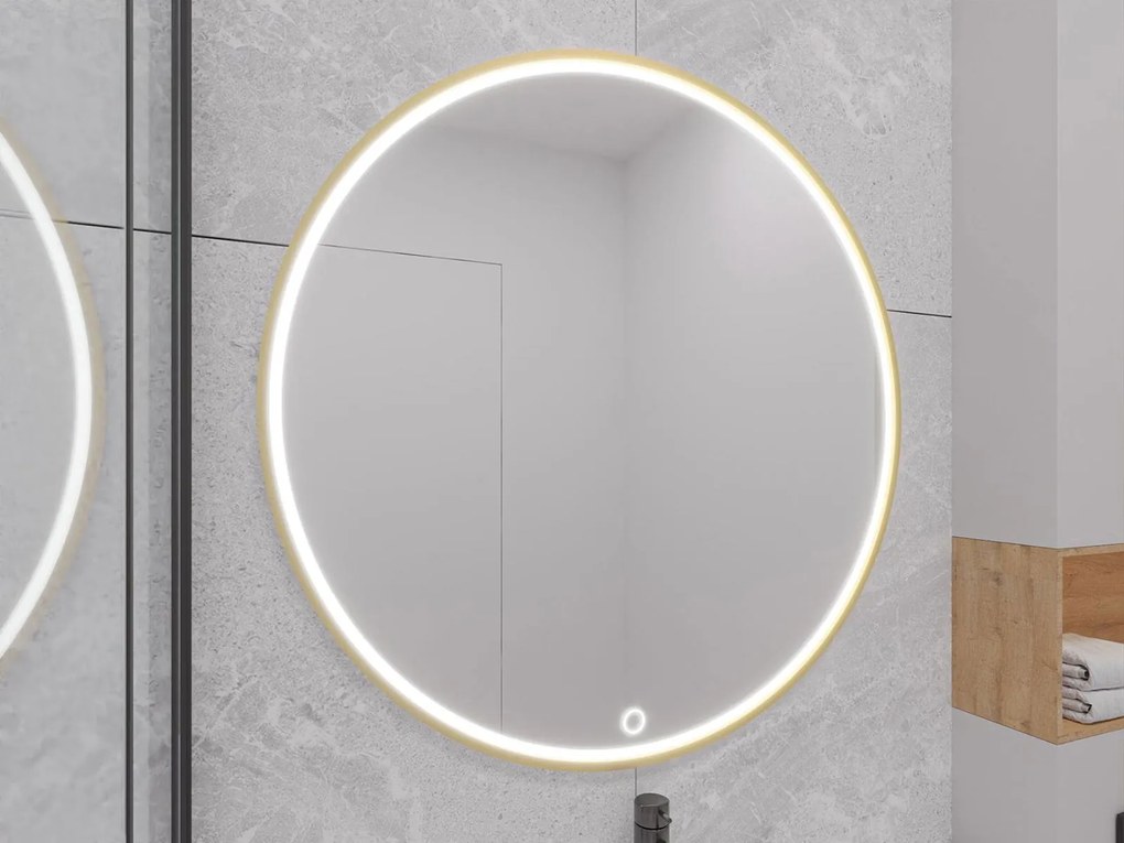 Огледало Bine L LED-Диаметър: 60 cm