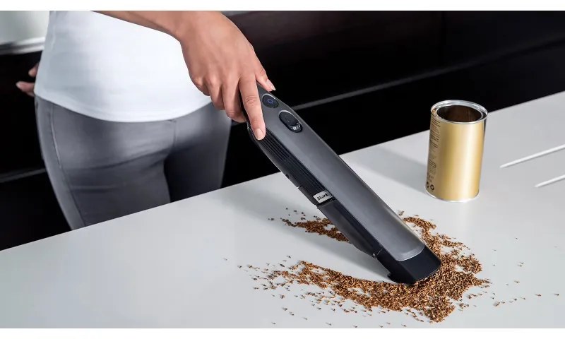 Ръчна прахосмукачка Shark WV200EU, 115W, Четка за животни, Автономия 8 мин, HEPA, Сив