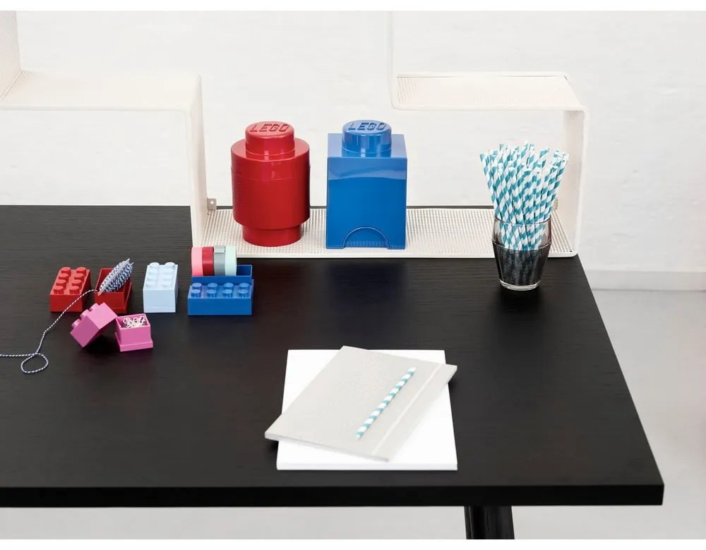 Синя кръгла кутия за съхранение - LEGO®