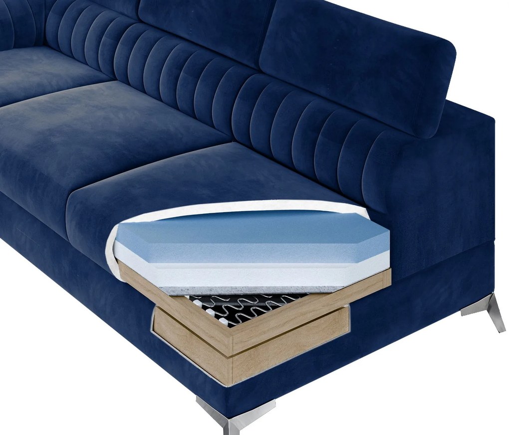 Ъглов диван Renesy-Petrol-Right