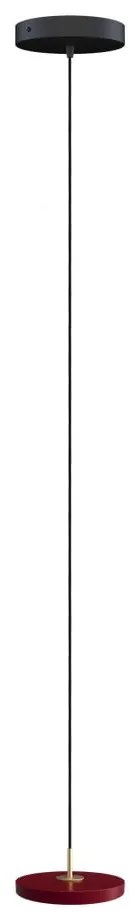 Червено LED висящо осветително тяло с метален абажур ø 15 cm Asteria Micro – UMAGE