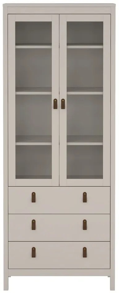 Сиво-бежова витрина 78x199x33 cm Madrid – Tvilum