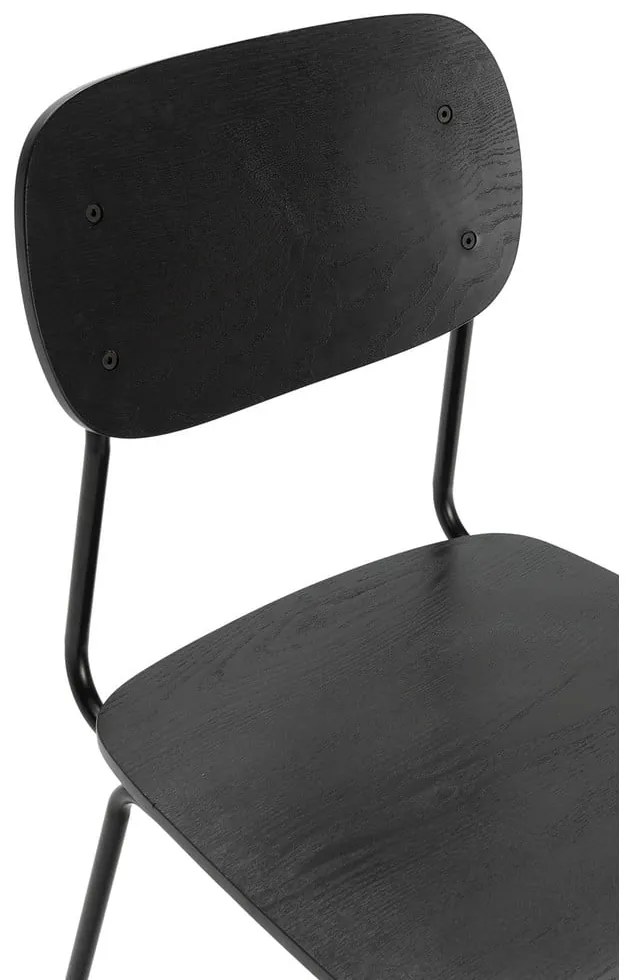 Черни трапезни столове в комплект от 2 бр. Aira – Marckeric