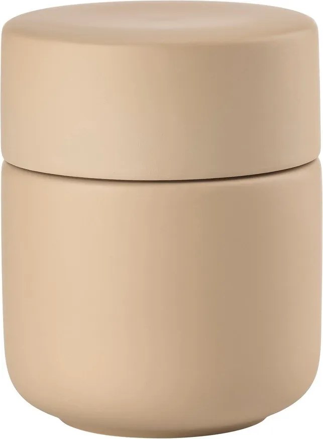 Бежов глинен органайзер за баня за памучни тампони Ume – Zone