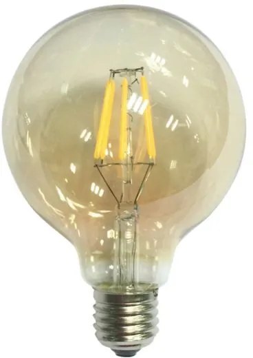 Лампа LED Filament E27 Globe 6W 2700K Dimmable Amber