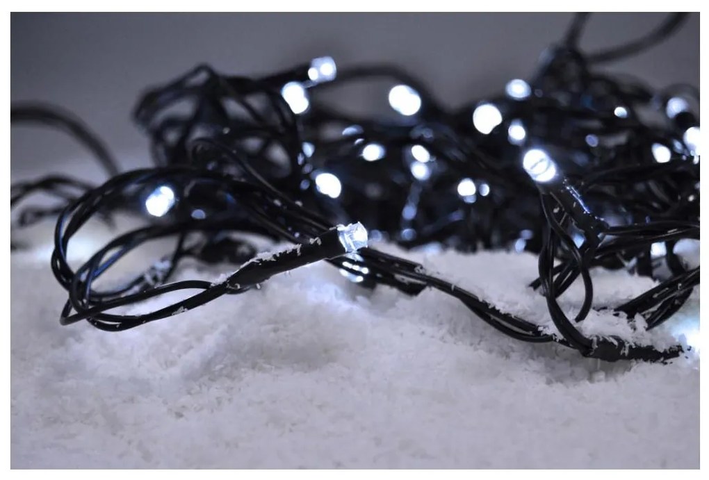 Solight 1V05-W-LED Екстериорни Коледни лампички 500xLED/8 функции IP44 55 м студено бял