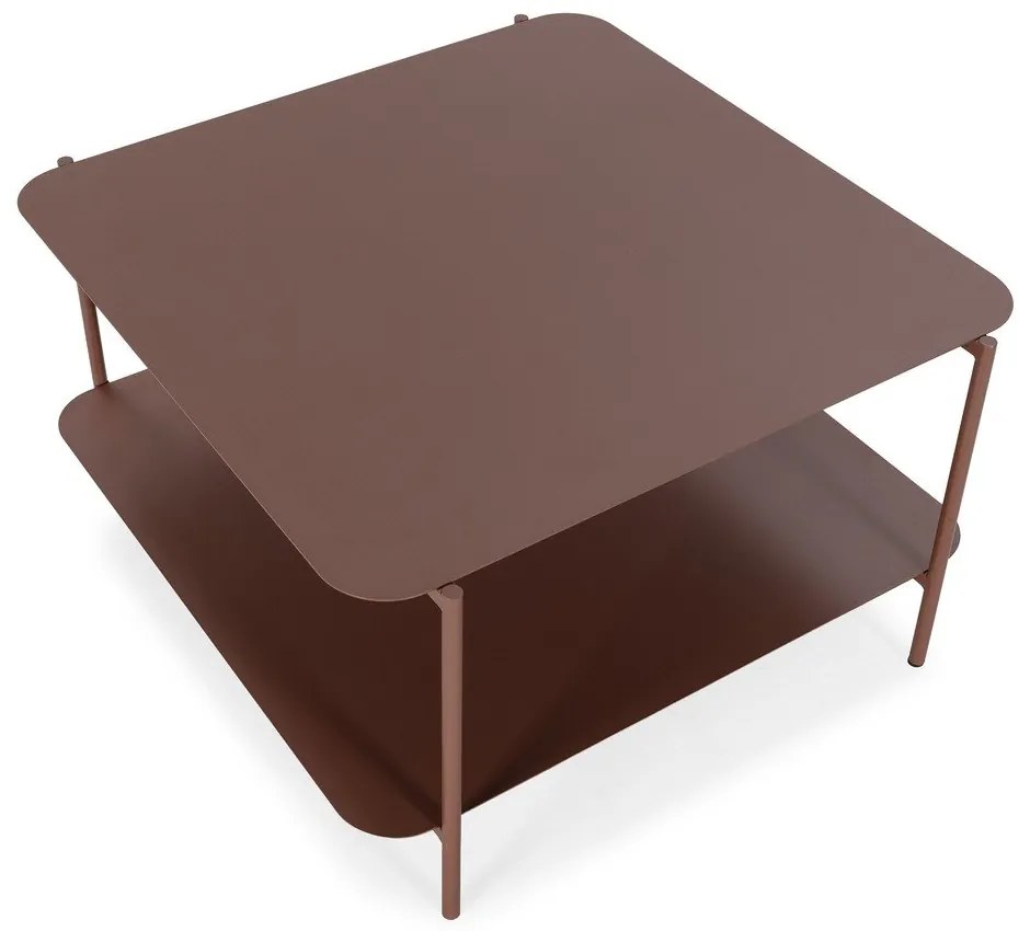 Теракотена метална масичка за кафе 70x73 cm Beatrix – MOME