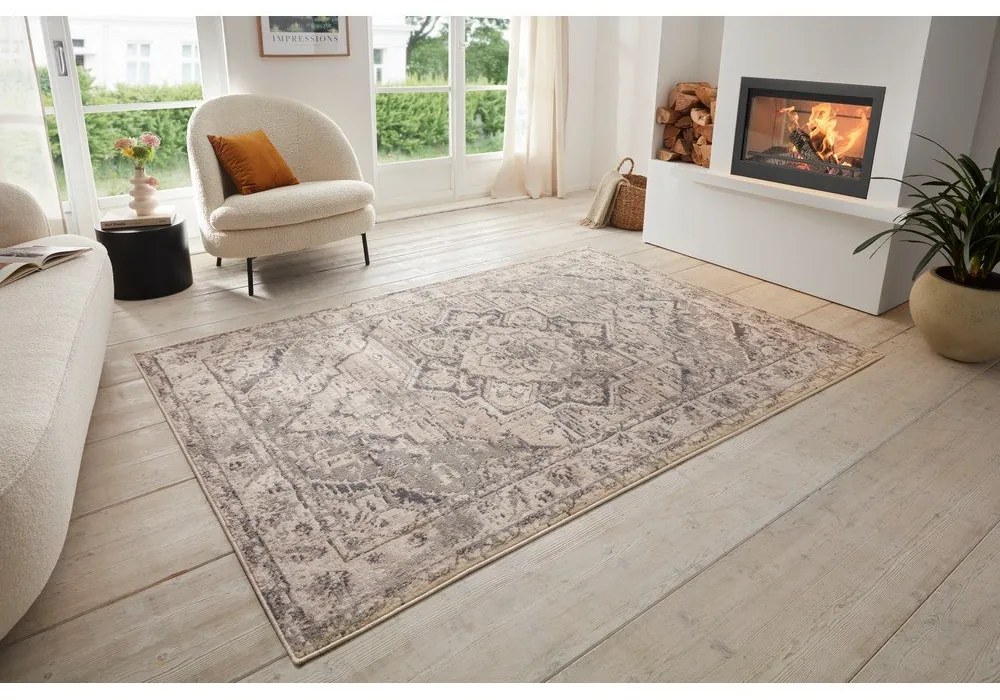 Сиво-бежов килим 200x280 cm Terrain Designer Sand – Hanse Home