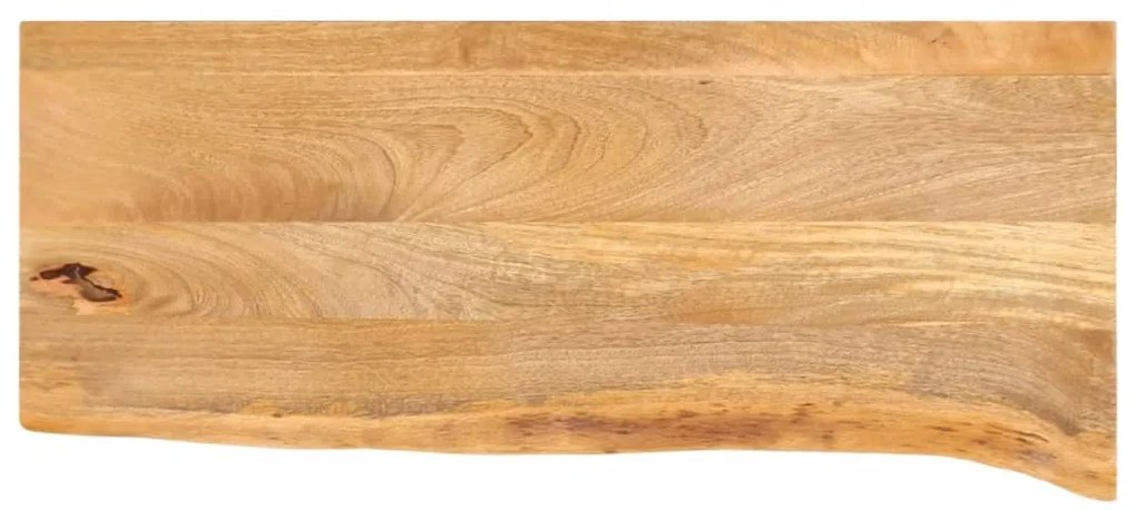 370466 vidaXL Плот за маса, жив ръб, 80x20x3,8 см, масивно дърво манго