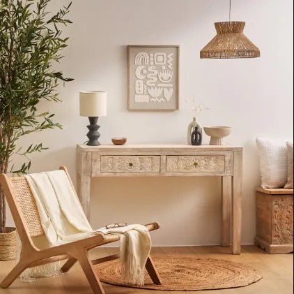 Конзолна маса atmosphera Shirel, 120 cm, Мангово дърво