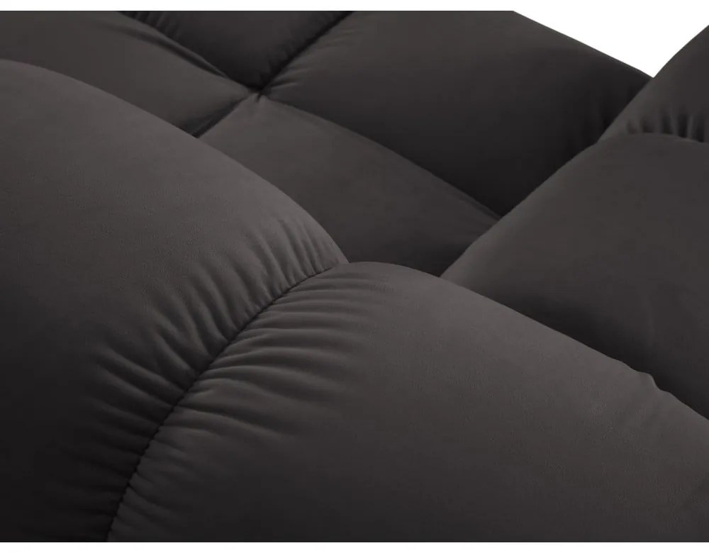 Тъмносив кадифен диван 191 cm Bellis - Micadoni Home