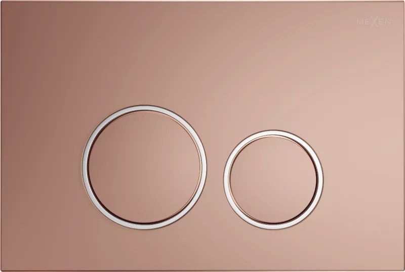 Mexen Fenix 05  бутон за промиване, розово злато - 600505