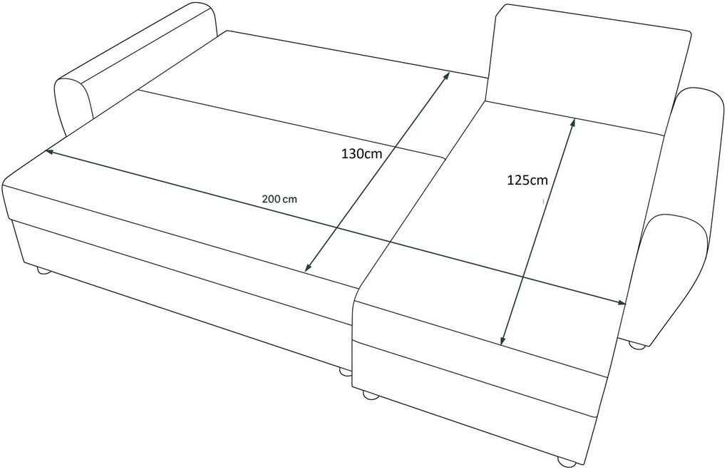 Ъглов диван Figar-Mauro-kokkino