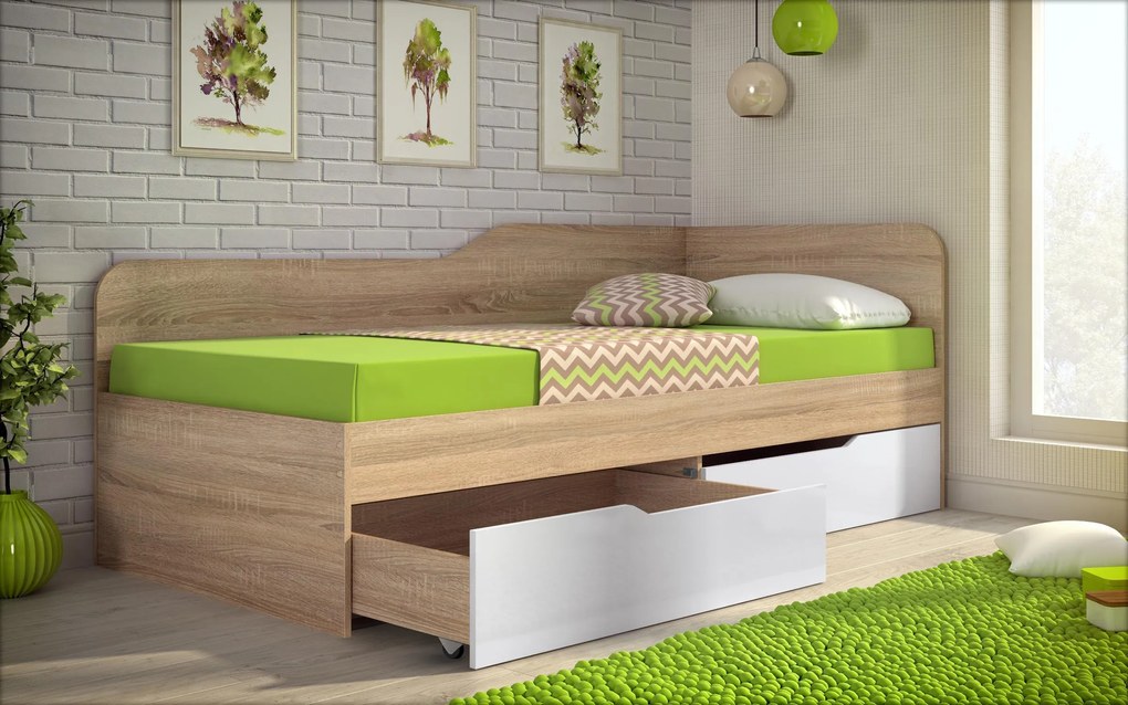 Легло + чекмеджета за матрак 90/200 Амико