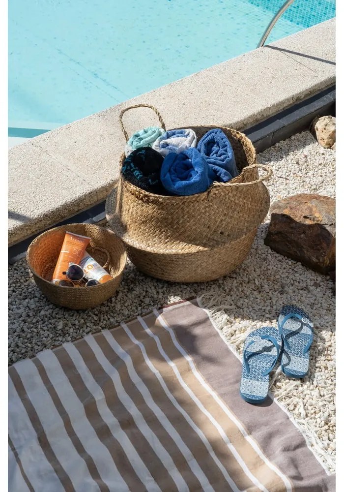 Кошница за съхранение от светла морска трева , ⌀ 27 cm - Compactor