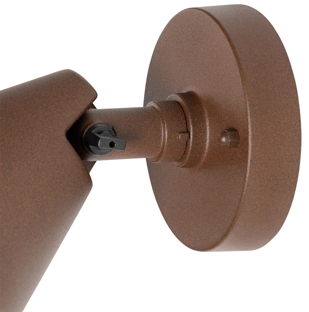 Модерна външна стенна лампа ръждяво кафява IP44 регулируема - Ciara
