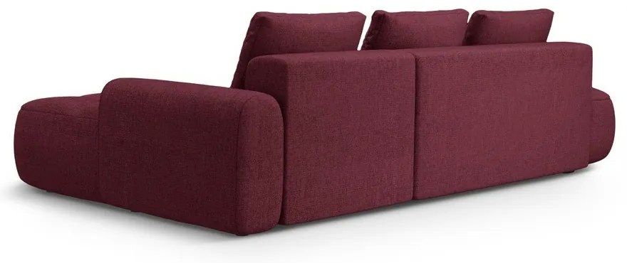 Бордо сгъваем/с място за съхранение ъглов диван (десен ъгъл) Linz – Cosmopolitan Design