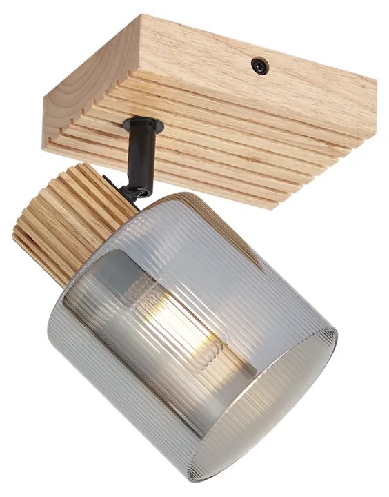 Модерен спот дърво с опушено стъкло, въртящ се и накланящ се - Gracy