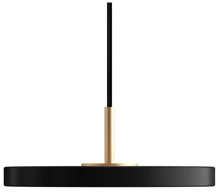 Черно LED висящо осветително тяло с метален абажур ø 15 cm Asteria Micro – UMAGE
