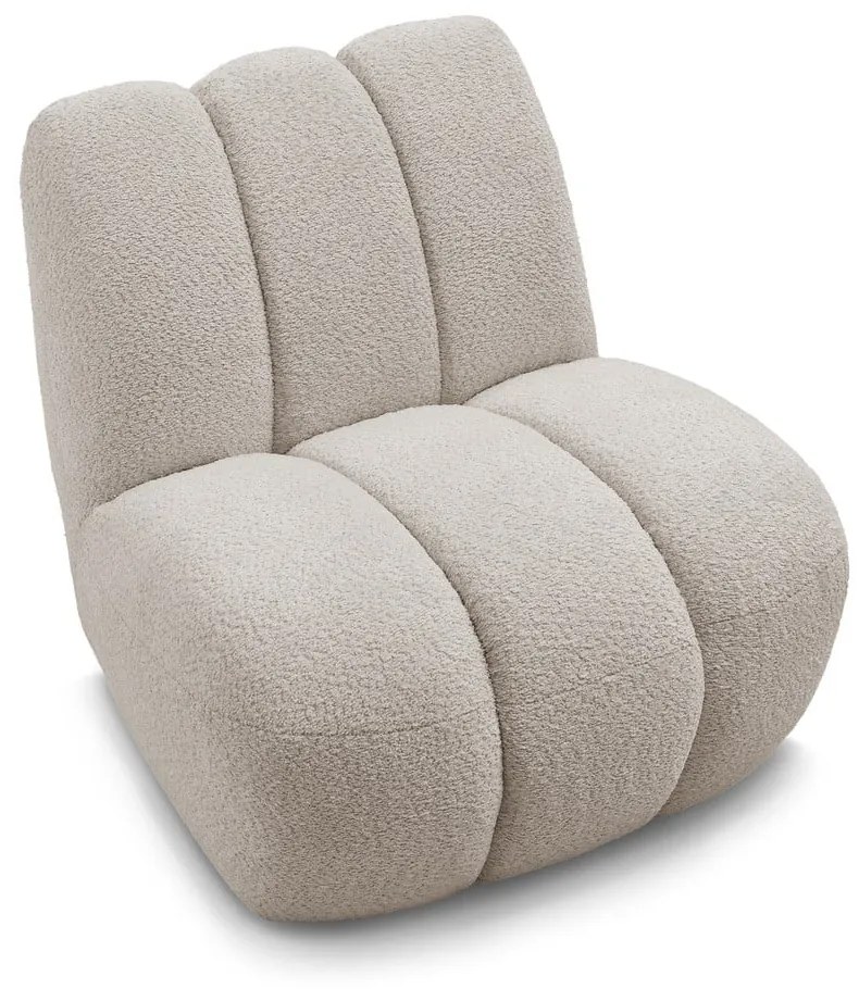 Бежово кресло от прежда с примки от букле Janissaire – Bobochic Paris