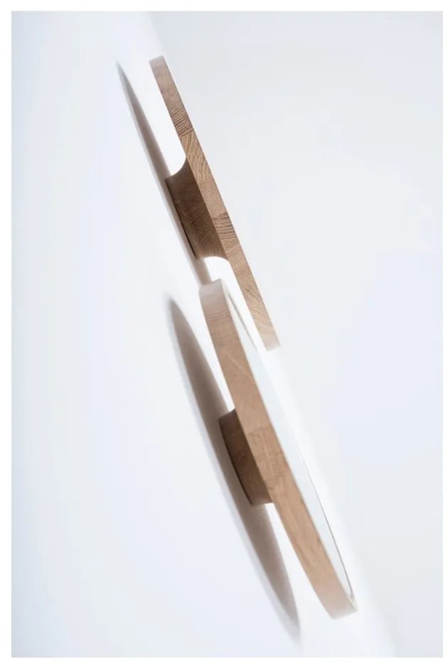 Стенно огледало с рамка от масивен дъб , ⌀ 32 cm Look - Gazzda