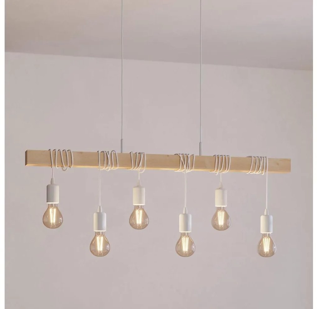 Eglo 43705 - Полилей на кабел TOWNSHEND 6xE27/60W/230V