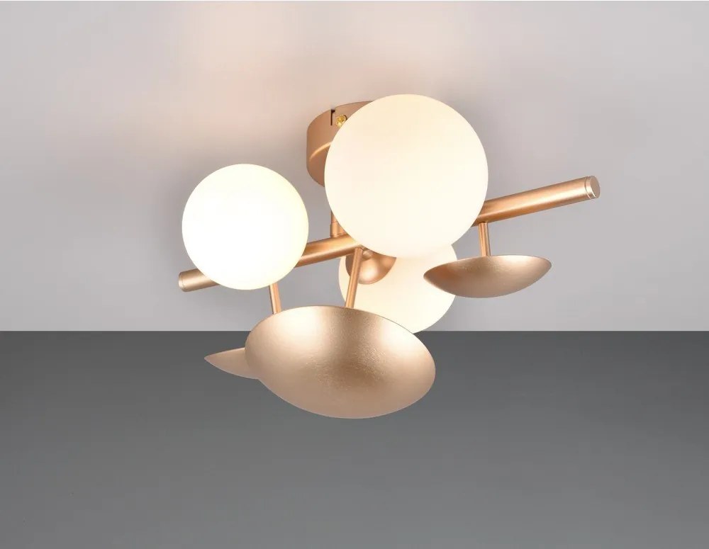 Стенна лампа в златисто-бял цвят Bubble - Trio Select