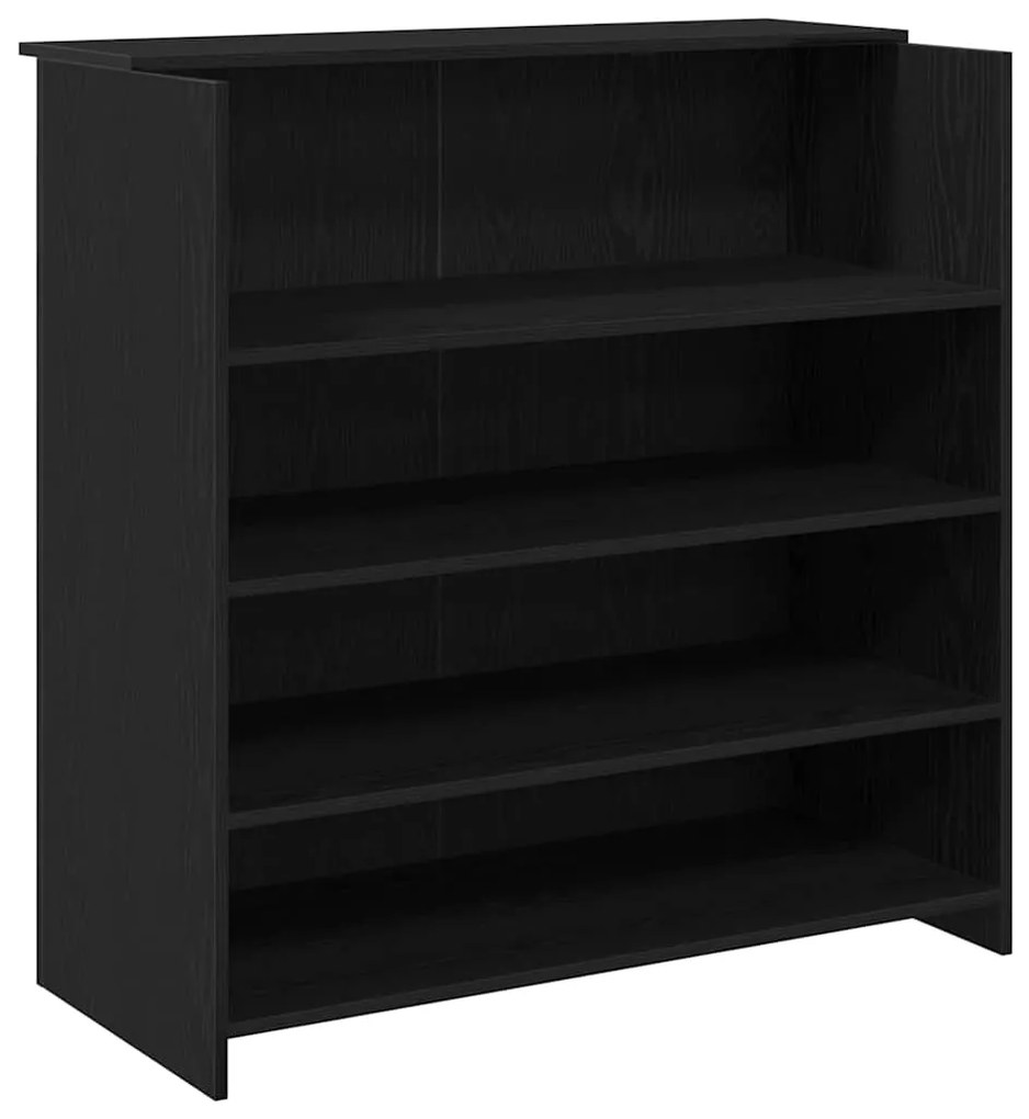3324161 vidaXL Рецепционно бюро, черен дъб, 100x50x103,5 см, инженерно дърво