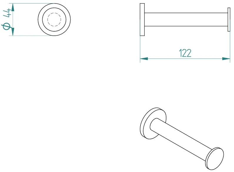 Държач за хартия Medi spare M-Chrome mat