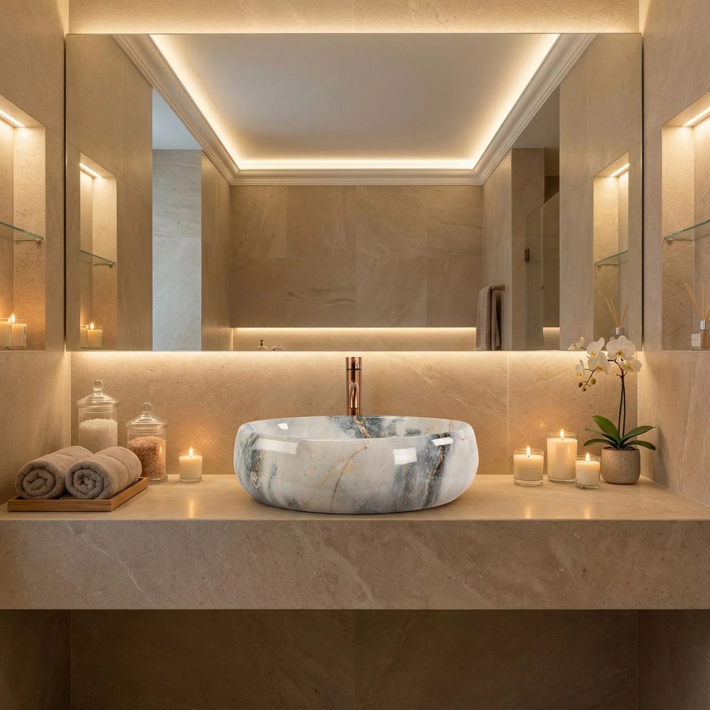 Умивалник за плот Rea Linda Granit