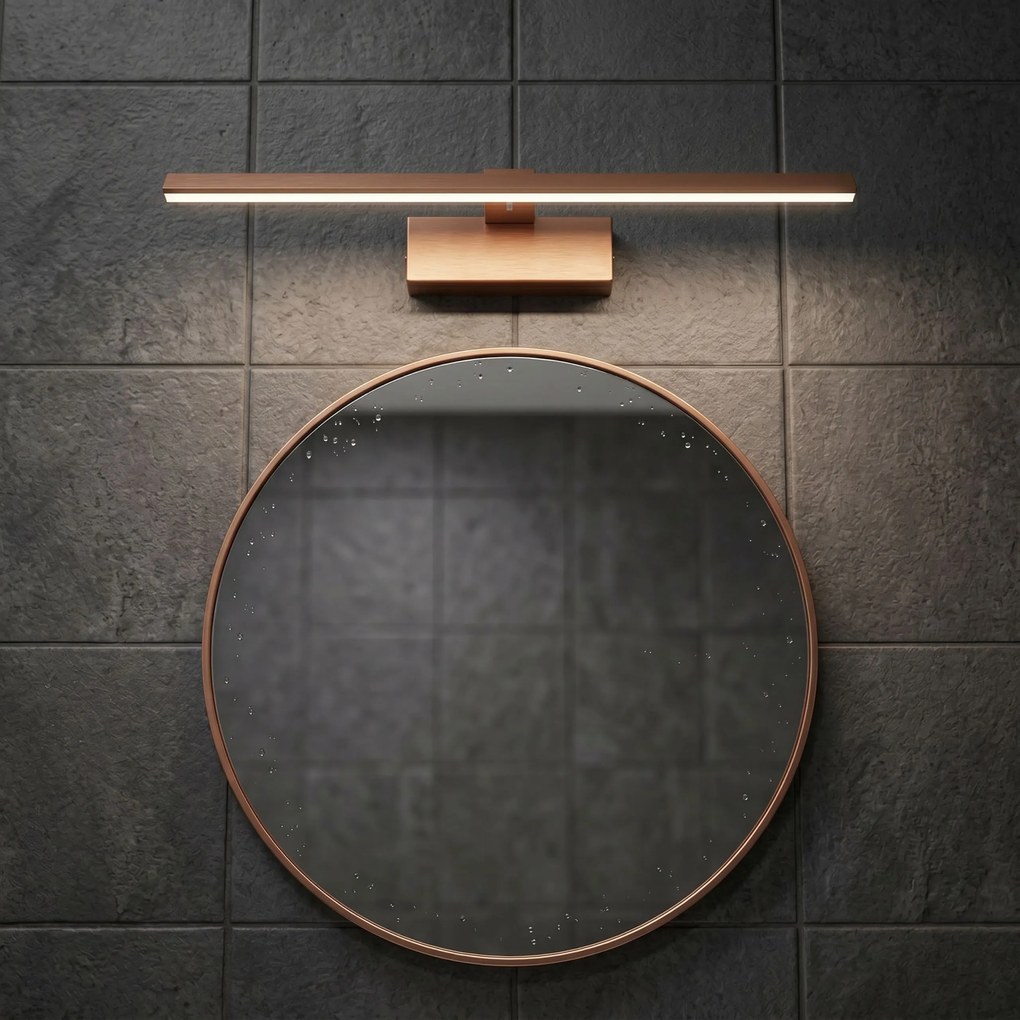 LED аплик за баня SWE013-1W 43cm BRUSH COPPER