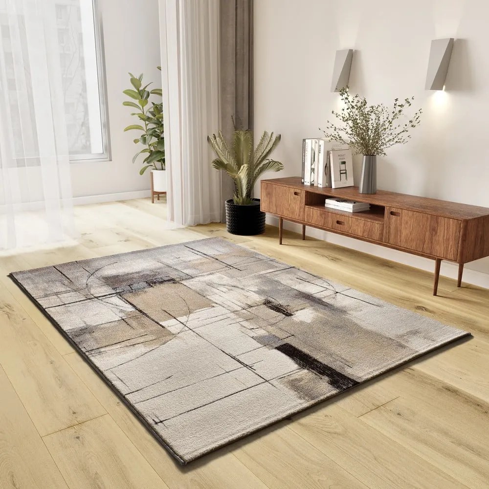 Килим в сив и бежов цвят 133x190 cm Beruti – Universal