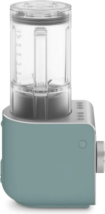 Блендер Smeg Collezione BLC02EGMEU, 1400W, 1.5 л, 22000 об/мин, 5 програми, 9 скорости, Трошене на лед, Неръждаема стомана, Изумрудено зелен/Инокс